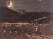 Cornfield by Moonlight Samuel Palmer